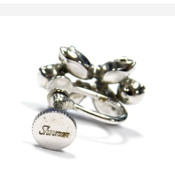 Vintage Sherman screw back earrings. - Picture 2 of 3